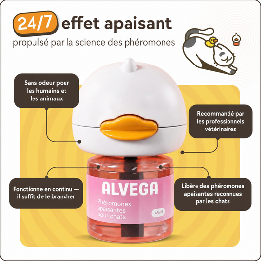 Alvega – Kit Diffuseur Apaisant pour Chat