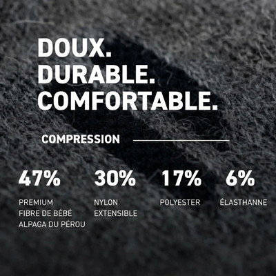 Chaussettes de Compression ALVEGA | Fibre d'Alpaga Péruvien