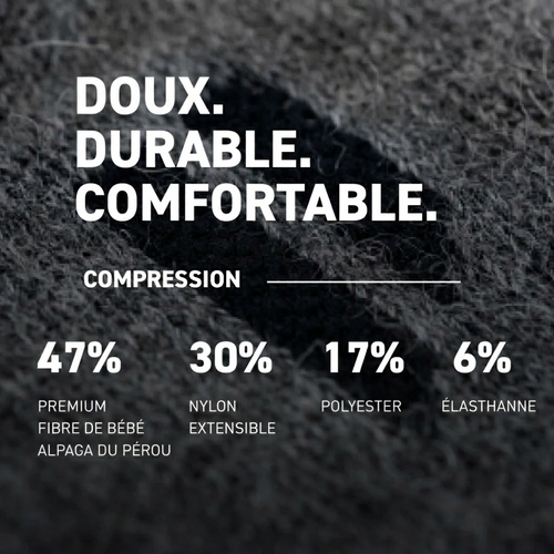 Chaussettes de Compression ALVEGA | Fibre d'Alpaga Péruvien