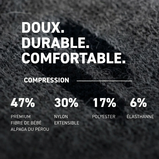 Chaussettes de Compression ALVEGA | Fibre d'Alpaga Péruvien